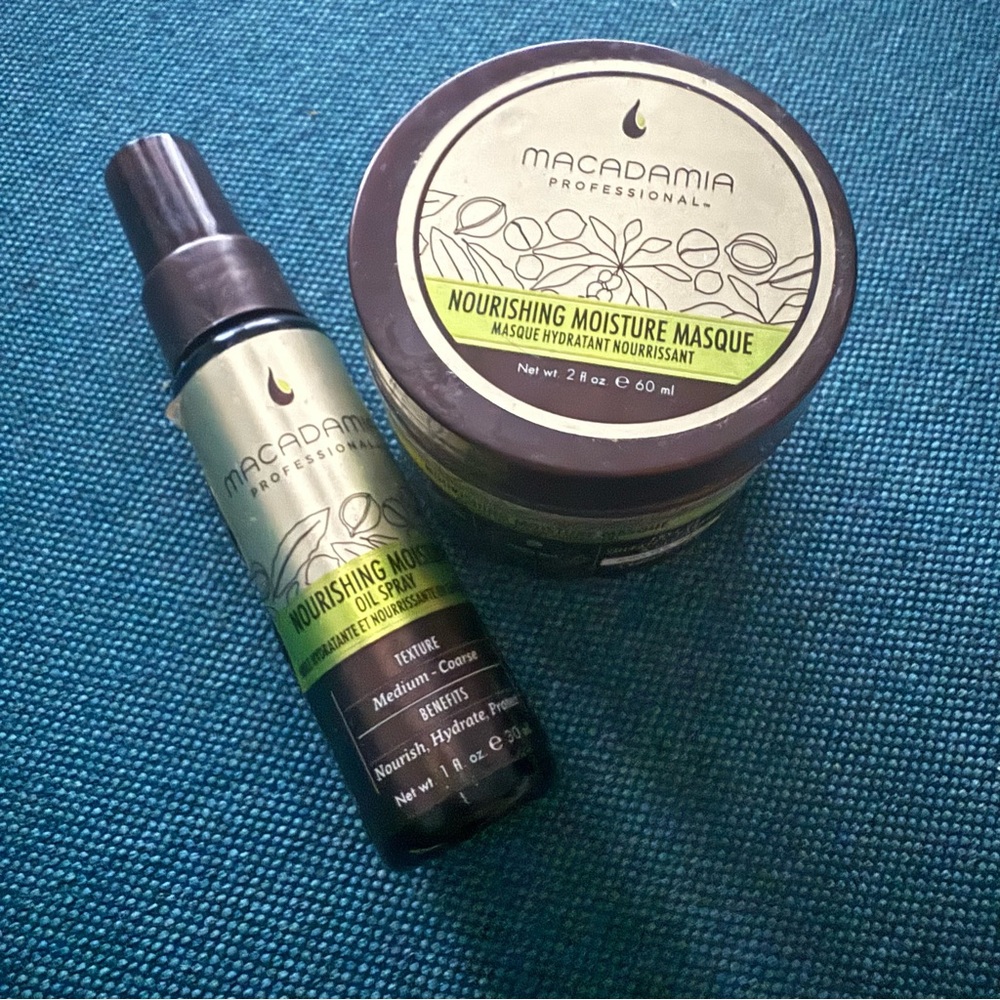 Macadamia Professionals Hair Set - Nourishing Moisture Masque & Oil Spray